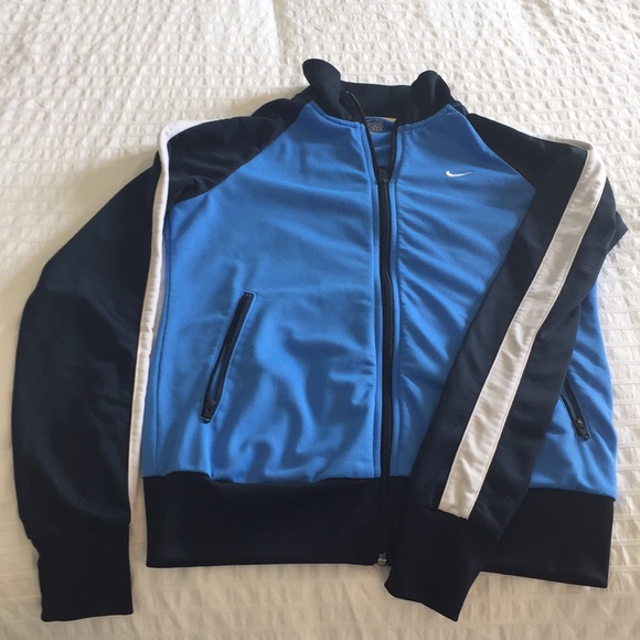 navy blue nike track jacket